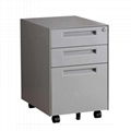 Three Drawer Mobile Pedestal Under Desk steel office Filing cabinet 1