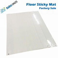 Disposable entrance white sticky mat by Dongguan factory Nabai