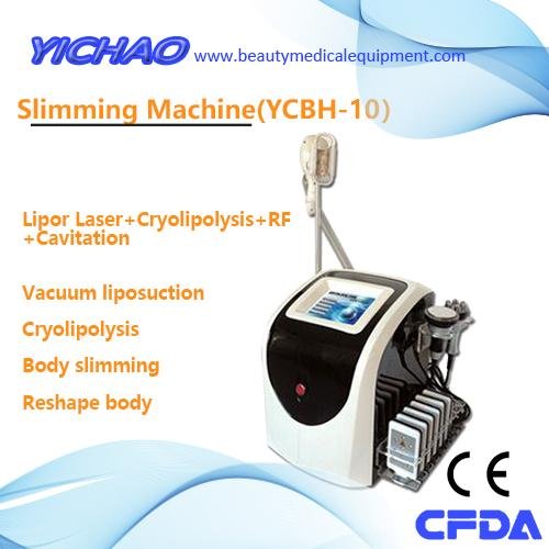 High Effective Lipolaser RF Cavitation Cryoliplysis Body Beauty Slimming Equipme 2