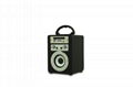 wooden portable Bluetooth speaker with Karaoke and FM function 3