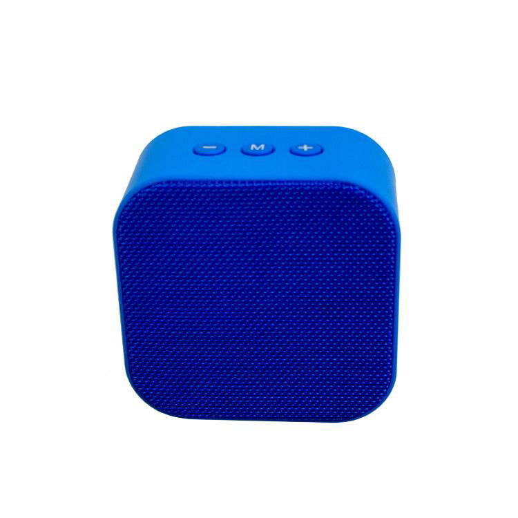 Classic Color Square Fabric Portable Wireless Blue Tooth Mini Super Bass Speaker 4