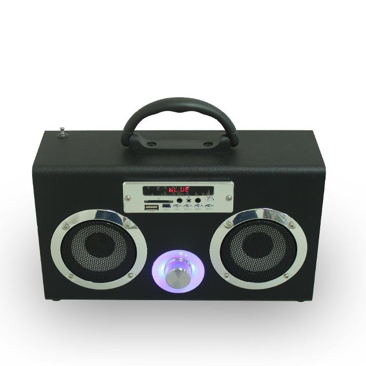 Mini Wireless Portable Bluetooth Speaker USB SD Card FM Radio Speaker 4