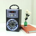 Promotional Karaoke Wooden Blue tooth Speaker with AUX and Microphone