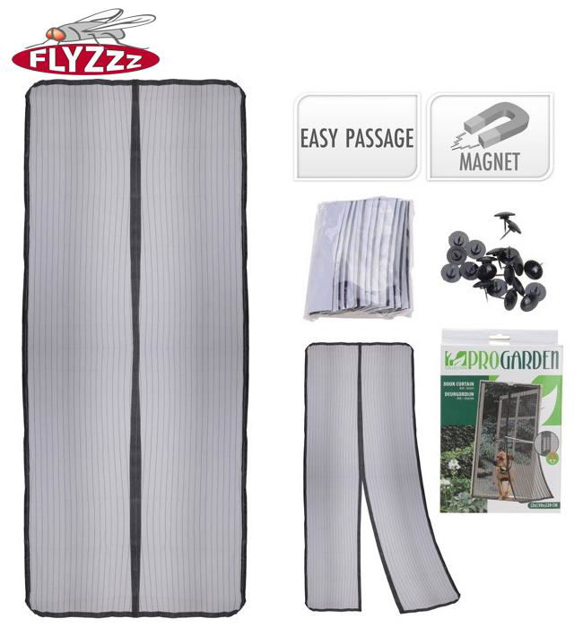 Polyester anti-insect magnetic mosquito net for door