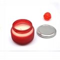 metal lid cotton wick paraffin wax scented glass candle wedding home decor party 2