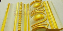 Supply PU line gold powder, gypsum line