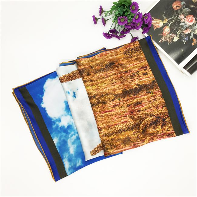 Hot sale 100% Silk Scarf by Customized Digital Printing for Woloesaler 2