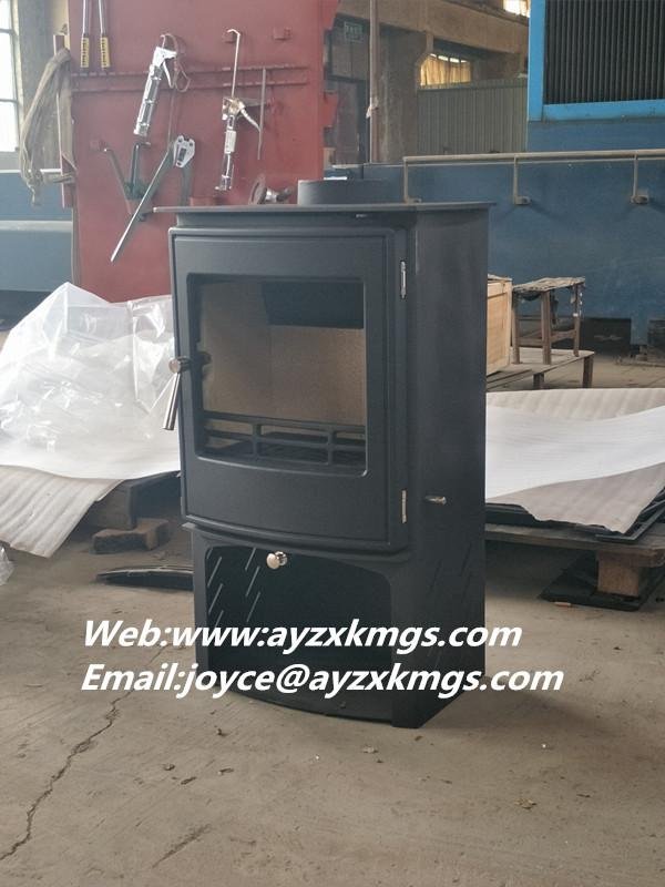 5kw Free Standing Steel Plate Wood Burning Stove with CE approved 3