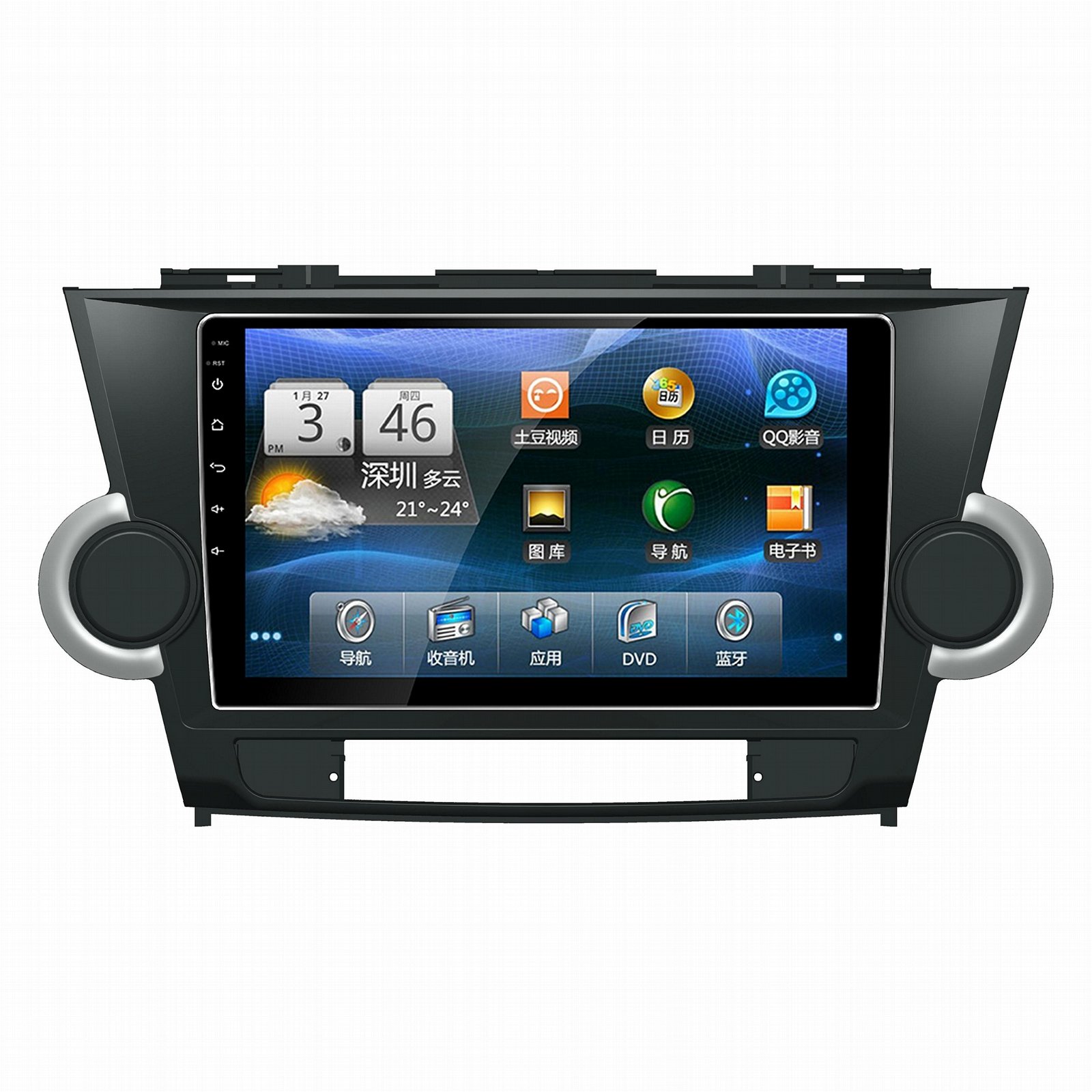 9inch Android 6.0 CAR DVD Player for Toyota Highlander  Radio GPS Navigation