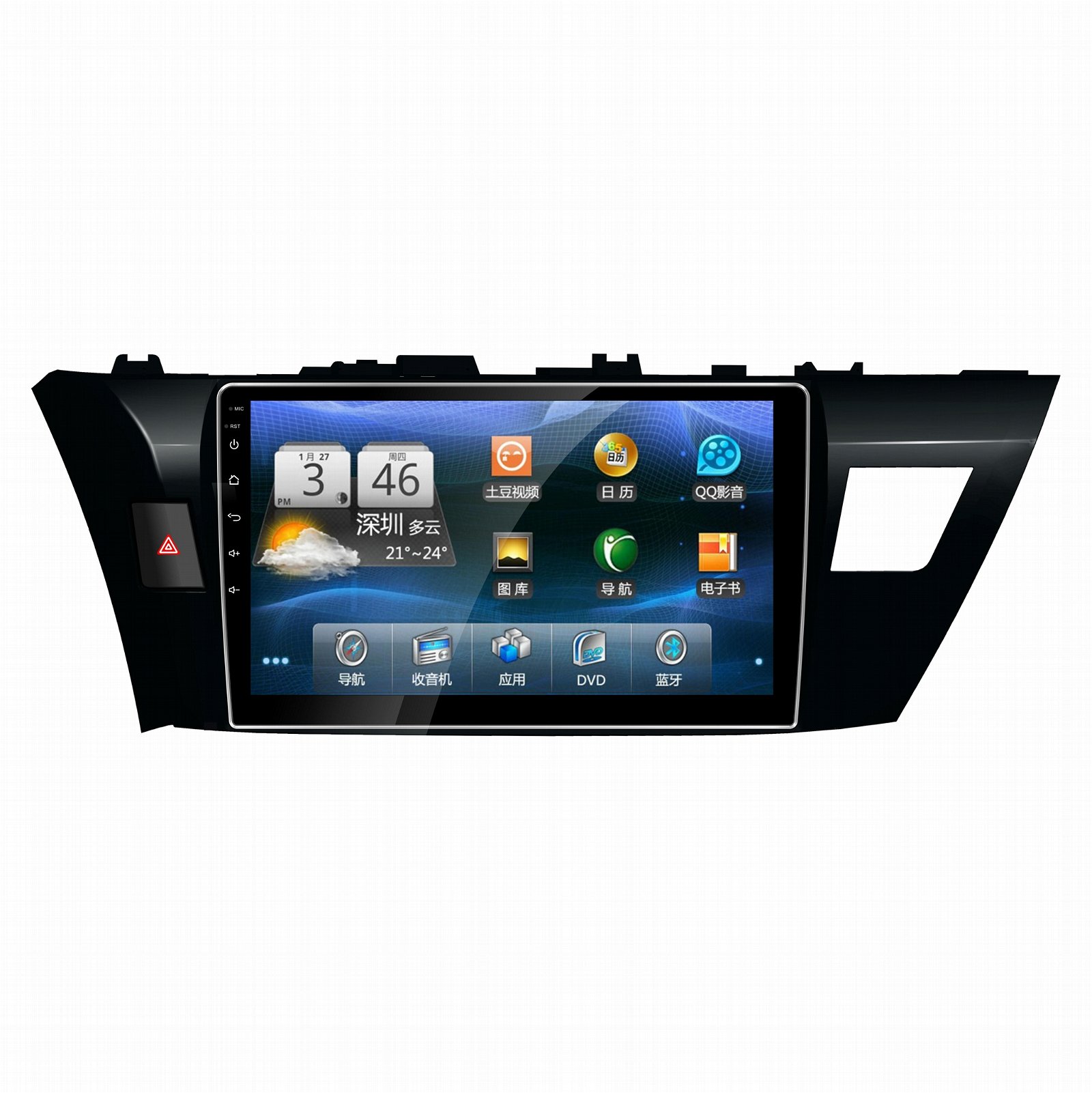 10.1 inch andriod 6.0 Car GPS Navigation DVD Player for Toyota Corolla