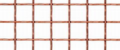 Crimped copper wire mesh