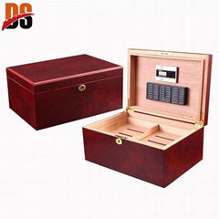 Hot selling wooden cigar humidor box with custom logo