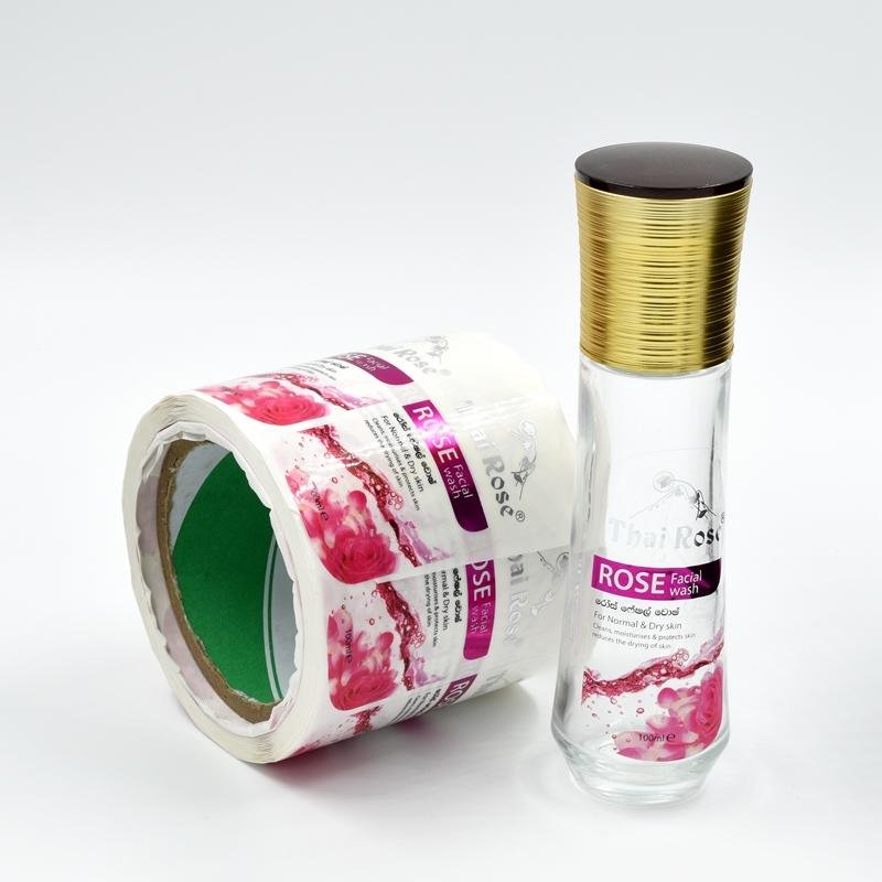Custom Made Transparent Cosmetic Bottle Label