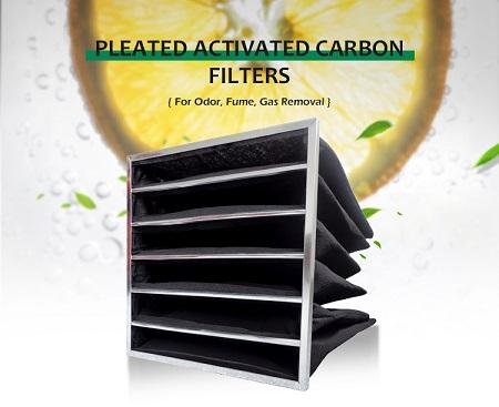 wholesale best quality pocket style active carbon air filter