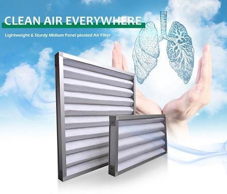 oem factory Galvanized frame pre panel air filter for conditioner