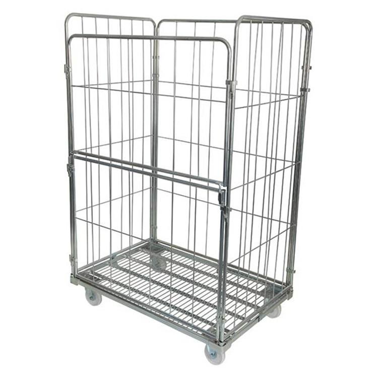 High Quality Rolling Metal Storage Cage With Wheels 2