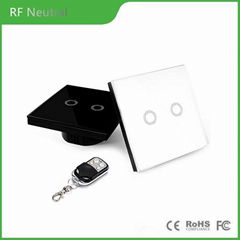 RF remote switch EU standard 2 gang smart switch