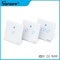 Sonoff T1 US 1 2 3 Gang US Standard WiFi RF Smart Wall Touch Light Switch 600W/g 1