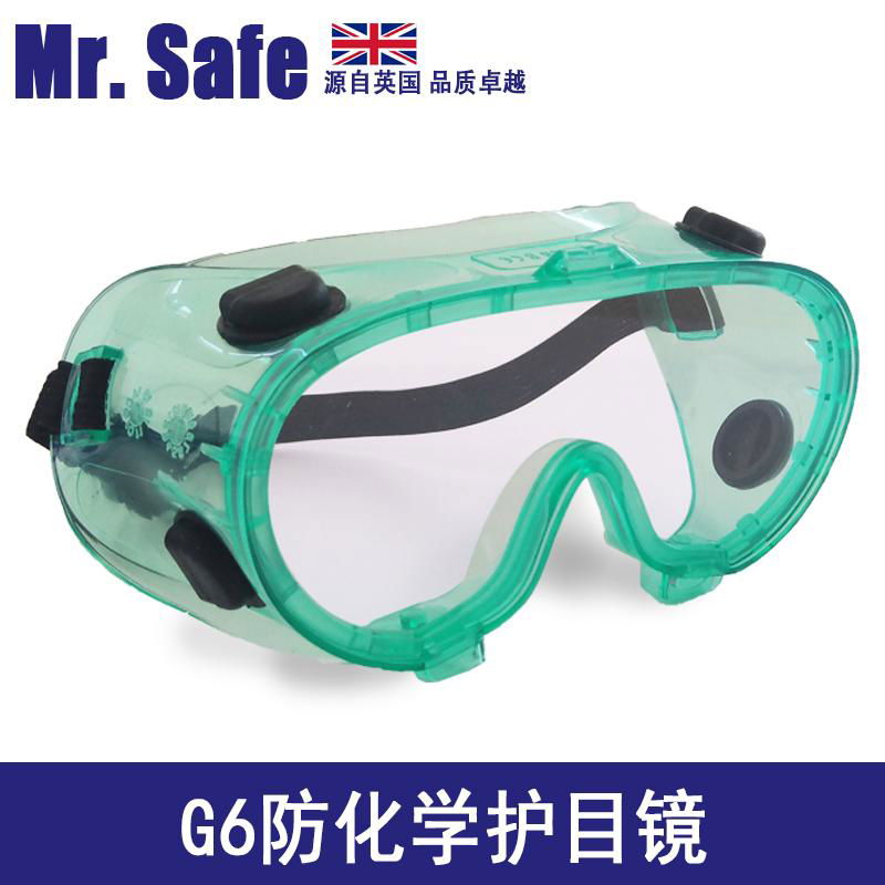 生产销售英国安全先生G6防喷溅眼镜