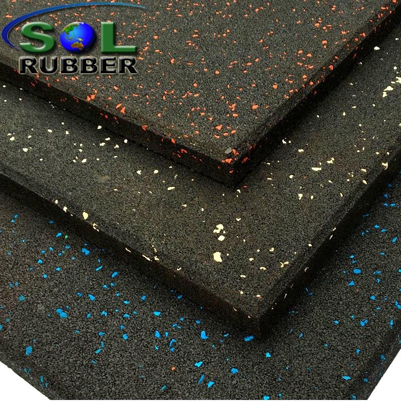 1m*1m*15mm crossfit recycled epdm gym rubber tiles