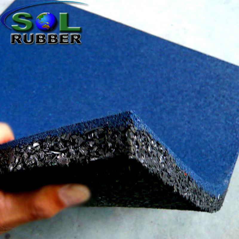 25mm Safety Outdoor Playground Rubber Flooring Tiles Sol Pgt