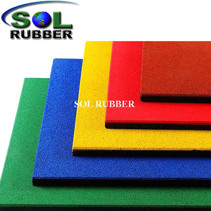 25mm Safety Outdoor Playground Rubber Flooring Tiles  4