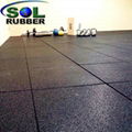 1mx1mx15mm Heavy Duty Area Gym Tile Rubber Floor Mat 1