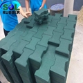 Anti slip horse barn dog bone rubber flooring pavers 