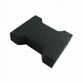 Anti slip horse barn dog bone rubber flooring pavers 