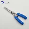 Multi Function Stainless Steel Fishing Pliers Curved Nose Scissors Braid Cutters