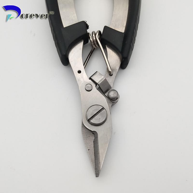 Multi Function Stainless Steel Fishing Pliers Curved Nose Scissors