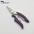 Multi Function Stainless Steel Fishing Pliers Curved Nose Scissors Braid Cutters 3