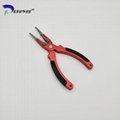 Multi Function Aluminum Fishing Pliers Curved Nose Scissors Braid Cutters 2
