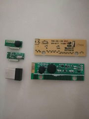 Wireless mouse RF module and keyboard PCBA share same receiver combo set