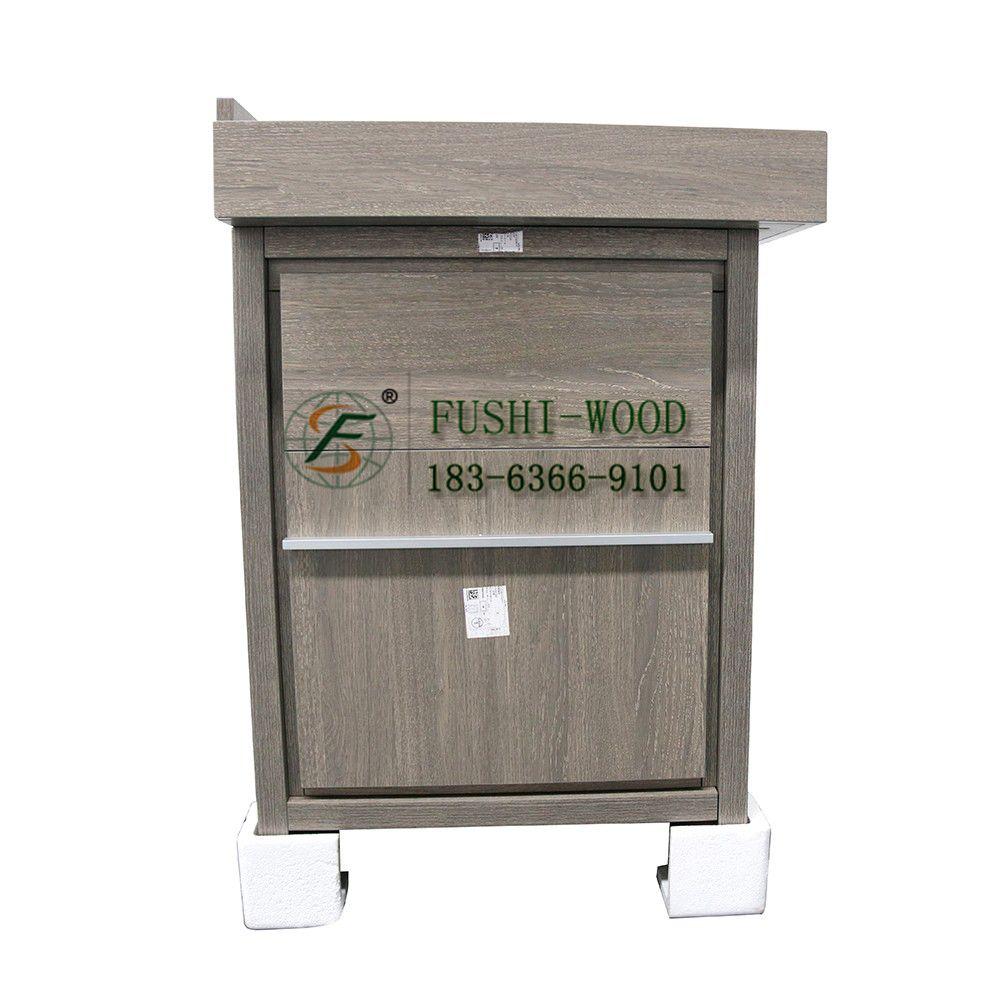 Very popular style modern wooden bathroom cabinet with two sinks 3