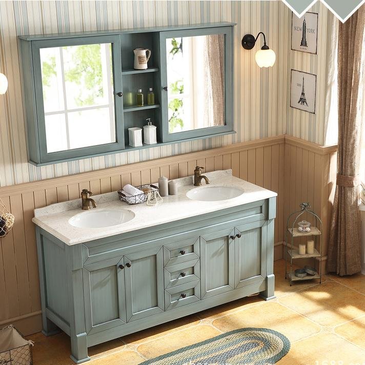 Modern simple style bathroom cabinet bathroom vanity set 3