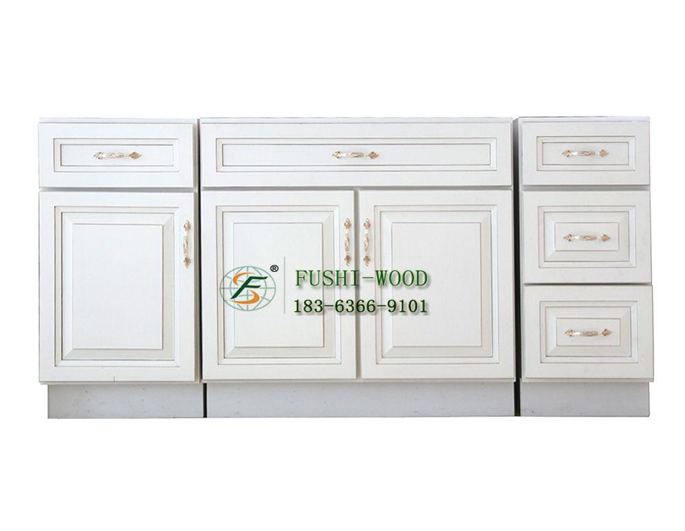 China Good Quality Wood modern Solid Wood Kitchen Cabinets