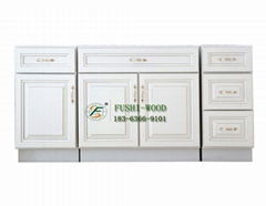 China Good Quality Wood modern Solid Wood Kitchen Cabinets