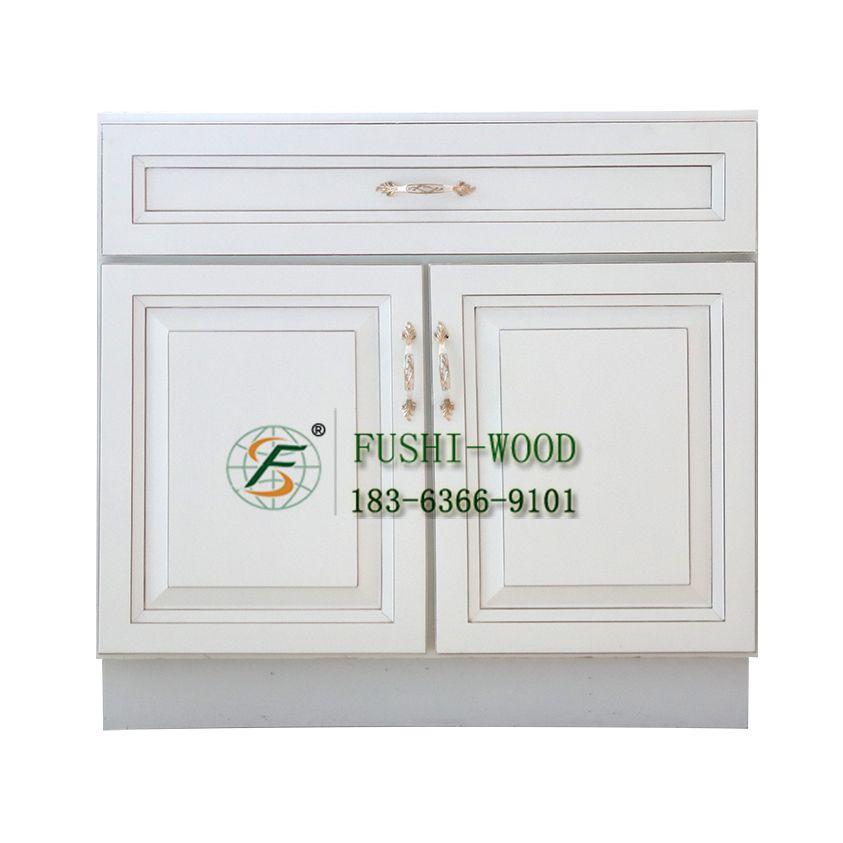 China Good Quality Wood modern Solid Wood Kitchen Cabinets 2