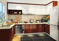 classical solid wood kitchen sets furniture with accessories 