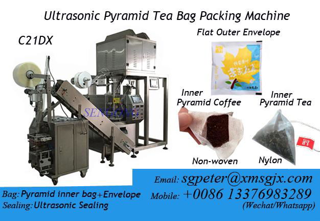 ultrasonic pyramid tea bag packing machine