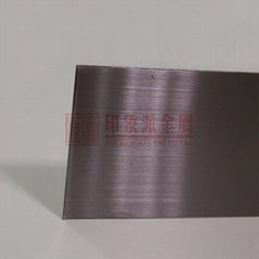 Supply 304 hair plating black titanium stainless steel plate