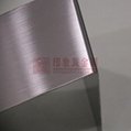 Supply 304 hair plating black titanium stainless steel plate 3
