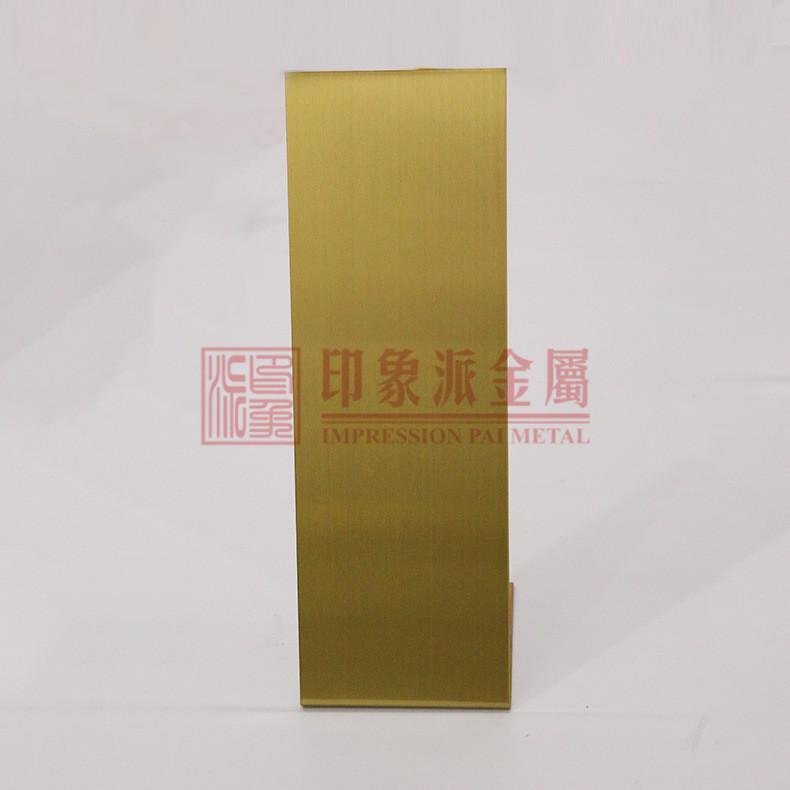 供应 304 发纹黄钛金不锈钢板 不锈钢装饰板 2