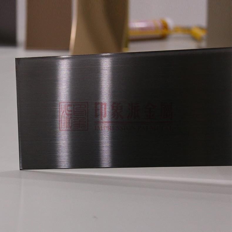 供应 304黑钛拉丝不锈钢板 亮光不锈钢拉丝深黑板  厂家直销
