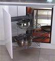 Soft stop Repon slide kitchen cabinet magic corner unit wire basket