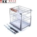SS Iron soft stop slide pull out multi purpose drawer wire basket 2
