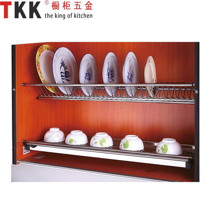 Kitchen organizer stainless steel dish drying rack