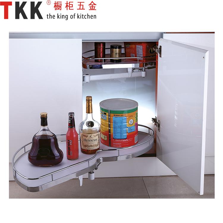 TKK kitchen magic corner MDF Serving Tray swing trays with soft-stop revolving b 2