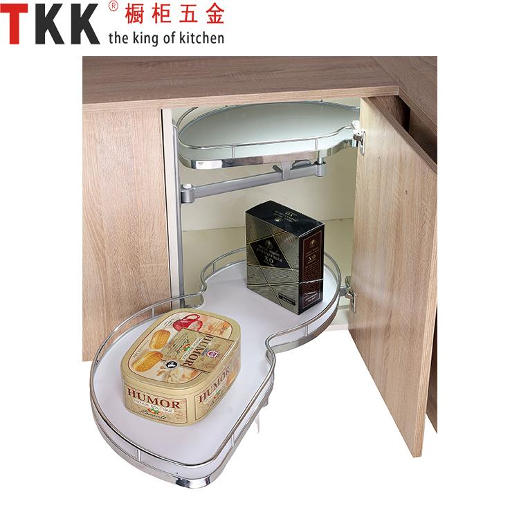 TKK kitchen magic corner MDF Serving Tray swing trays with soft-stop revolving b 3